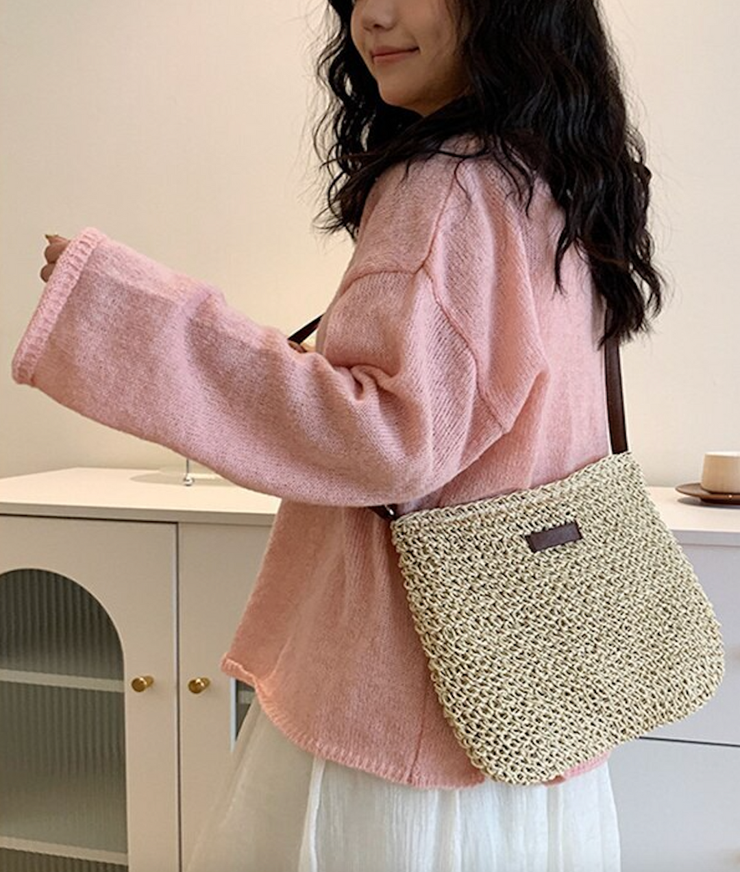 Idske | Handgeweven Rieten Crossbody