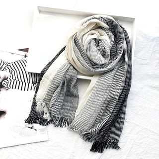 Alicia | Heritage Stripe Linen Scarf