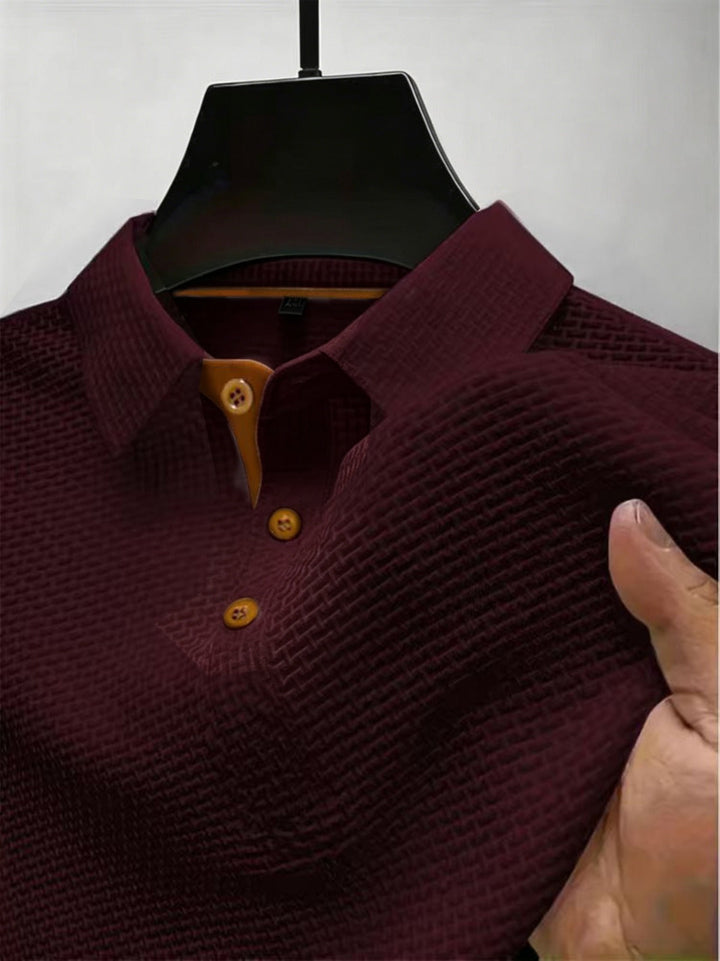 Thijs | Luchtig Poloshirt met Structuur