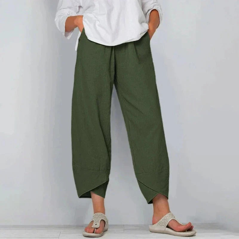 Phoebe| Wide Leg Cropped Pants
