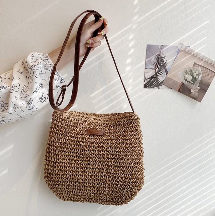 Idske | Handgeweven Rieten Crossbody