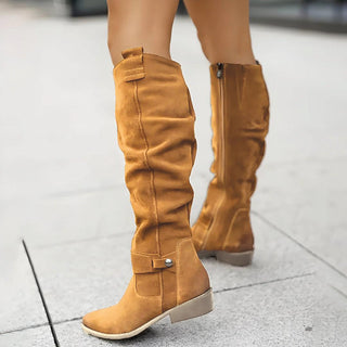 Sadie | Suede Knee Boots