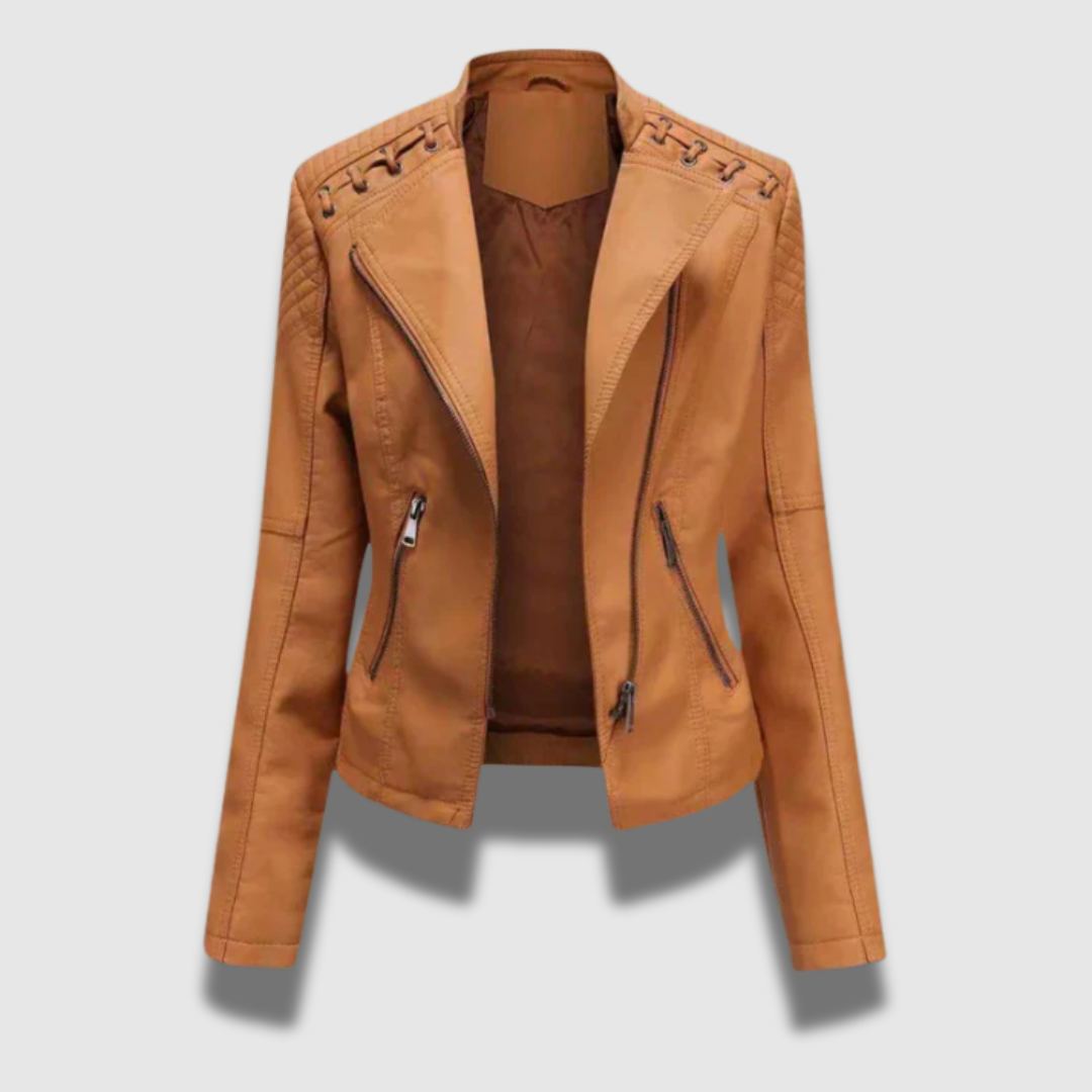 Ellemieke | Stoere Getailleerde Bikerjas
