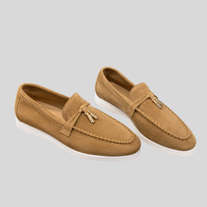 Christien | Suède Loafers met Sportieve Zool