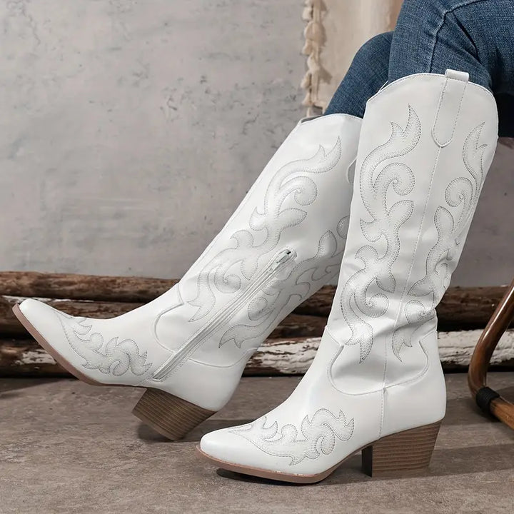 Reina | Hoge Cowboylaarzen met Stiksels