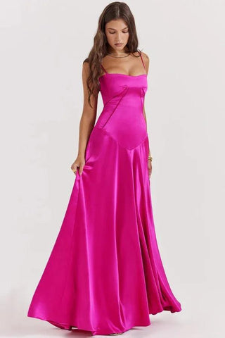Gabriella | The Silky Satin Corset Maxi Dress