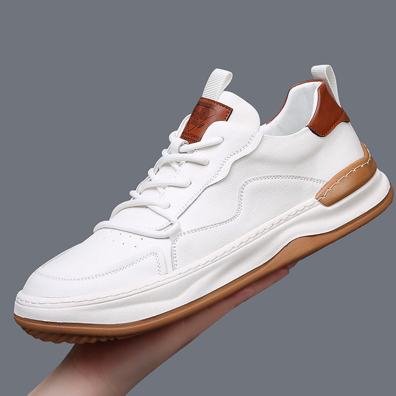 Sien | Leren Sneakers met Contrasterende Zool