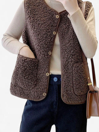 Summer | Women’s Sleeveless Button Down Gilet Vest