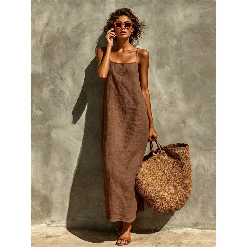 Saskia | Luchtige Katoenen Maxi-jurk