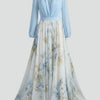 Brynn | Women’s Sheer Sleeves Maxi Dress