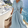 Paige | Women's Flattering Dress with V-Neckline and Draped Waist