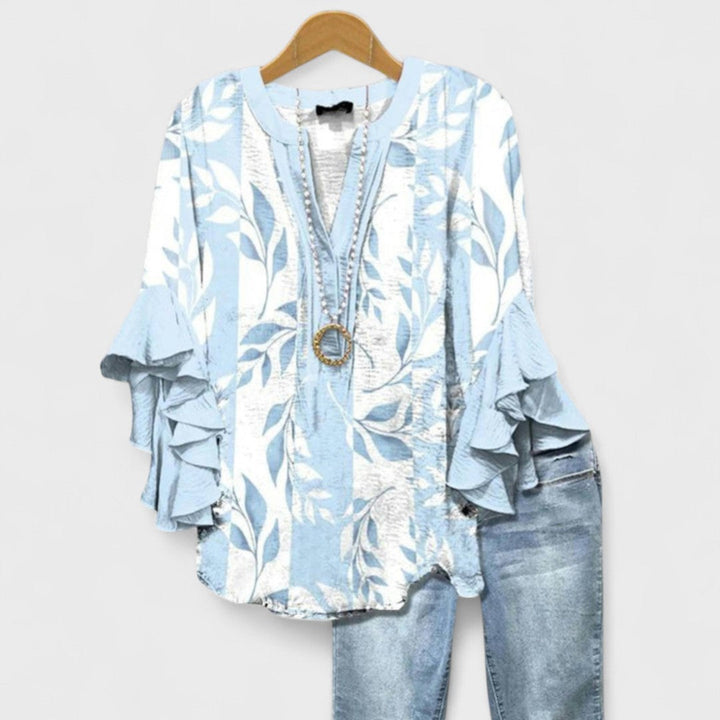 Destiny | V-Neck Ruffle Sleeve