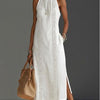 Jimena | Relaxed Lace White Maxi Dress