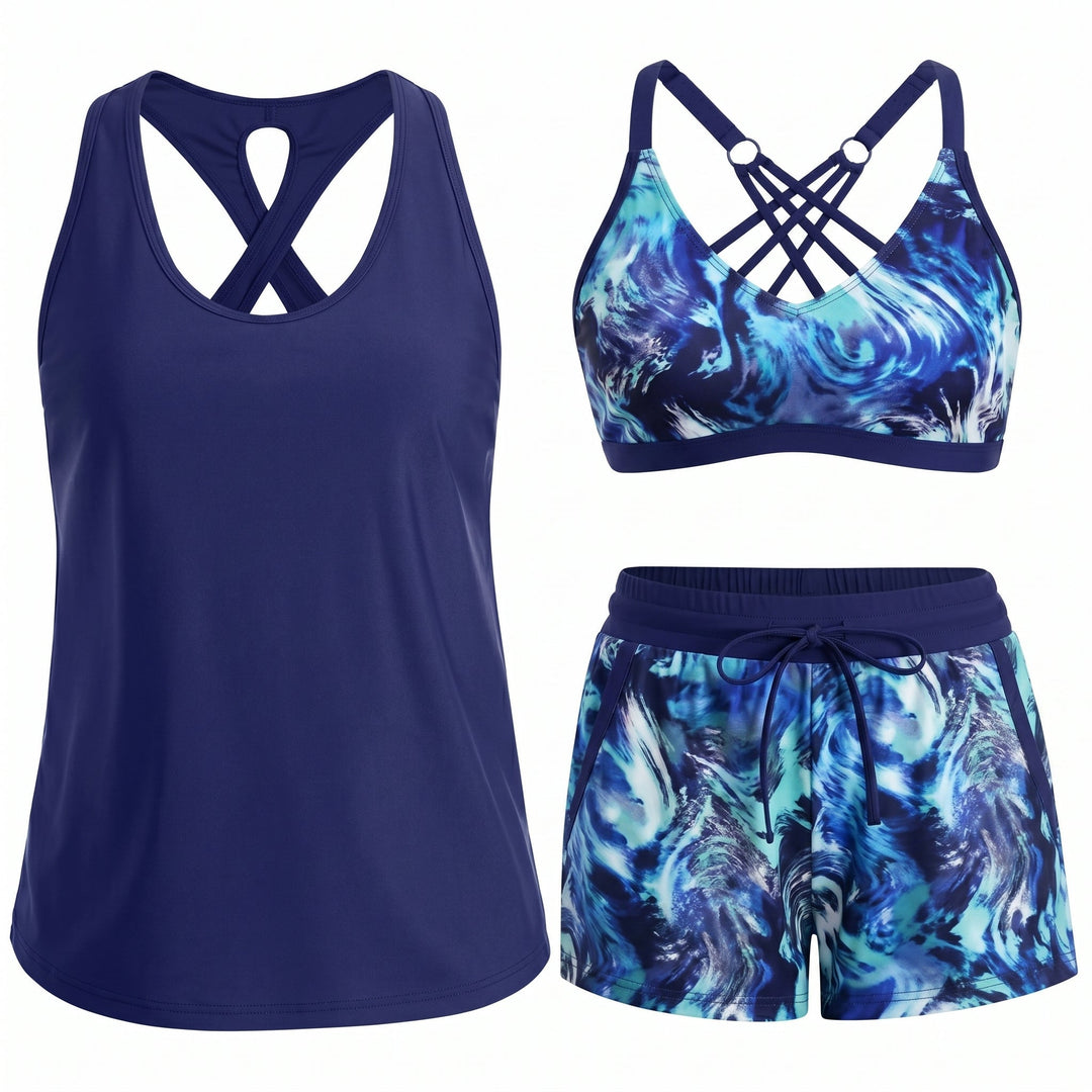 Ilse | Sportieve Driedelige Set met Shorts