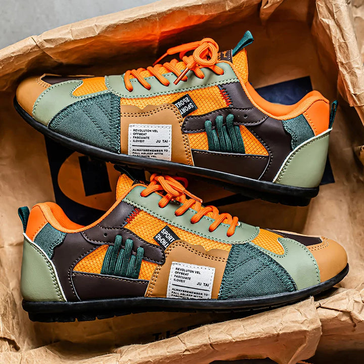 Wiebe | Retro Sneakers met Kleurblokken