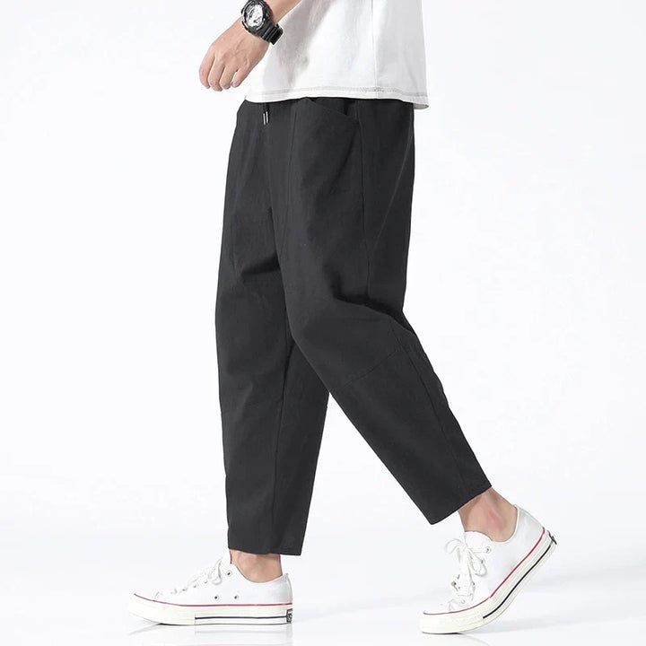 Leendert | Tapered Linnenmix Broek