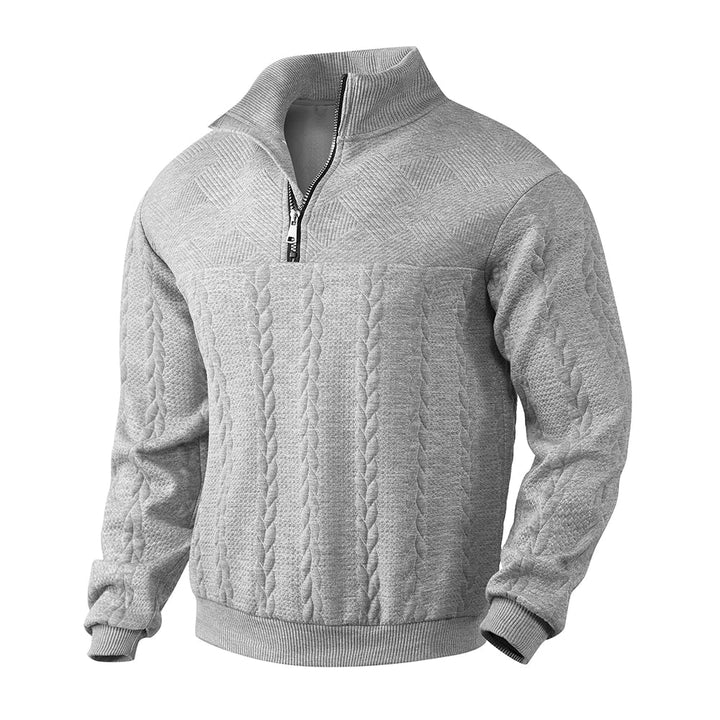 Nout | Structuurgebreide Half-Zip Trui