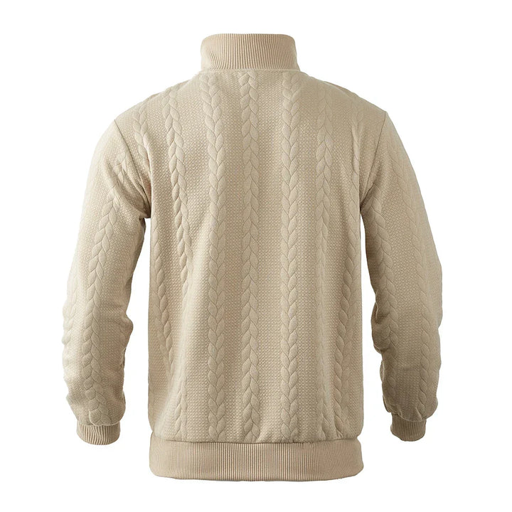 Nout | Structuurgebreide Half-Zip Trui