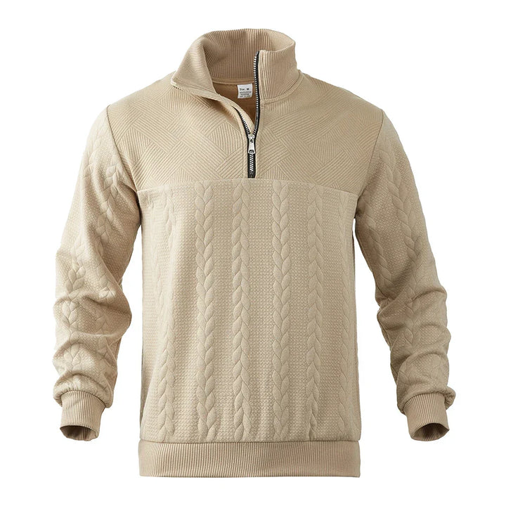 Nout | Structuurgebreide Half-Zip Trui