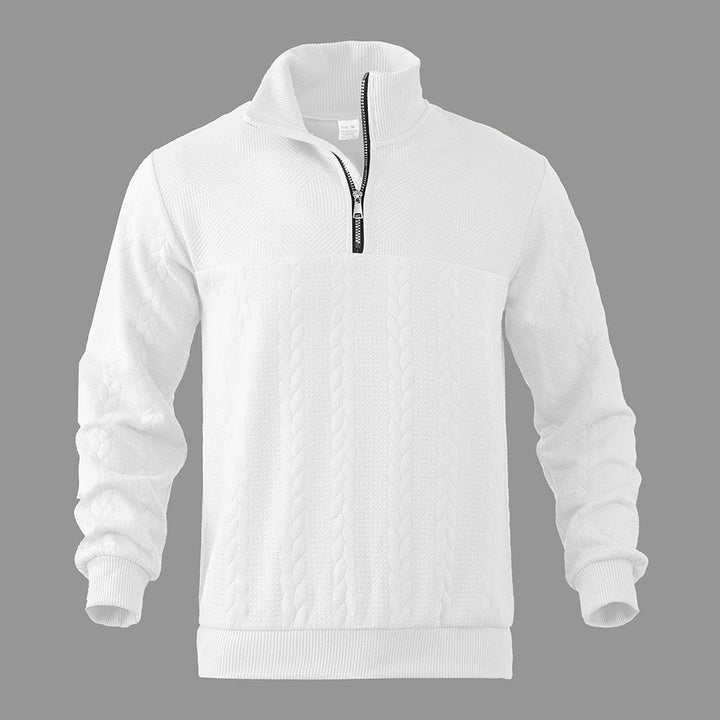 Nout | Structuurgebreide Half-Zip Trui