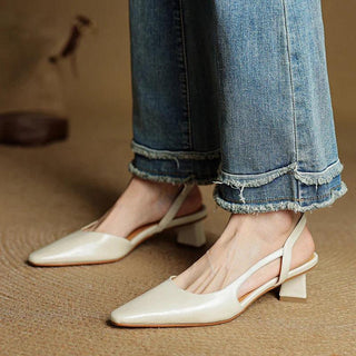 Camille| Genuine Leather Heels