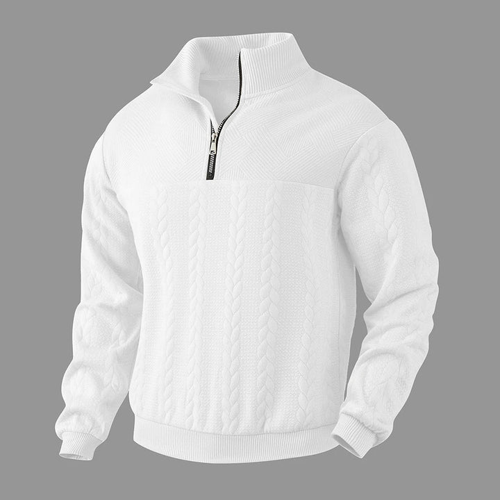 Nout | Structuurgebreide Half-Zip Trui