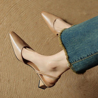 Camille| Genuine Leather Heels