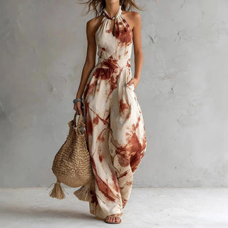 Aria | Flowy Halter Maxi Dress