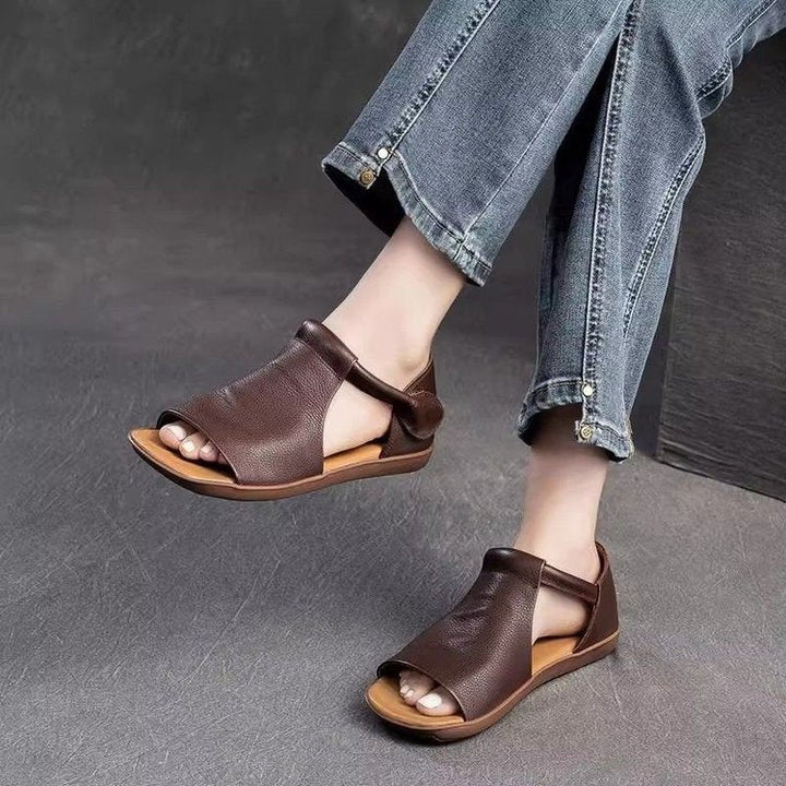 Willemijn | Leren Sandalen met Enkelband
