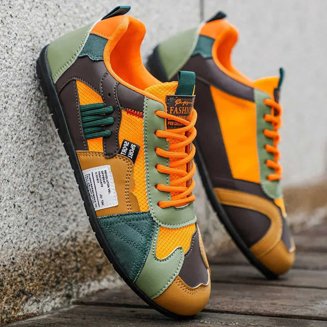 Wiebe | Retro Sneakers met Kleurblokken