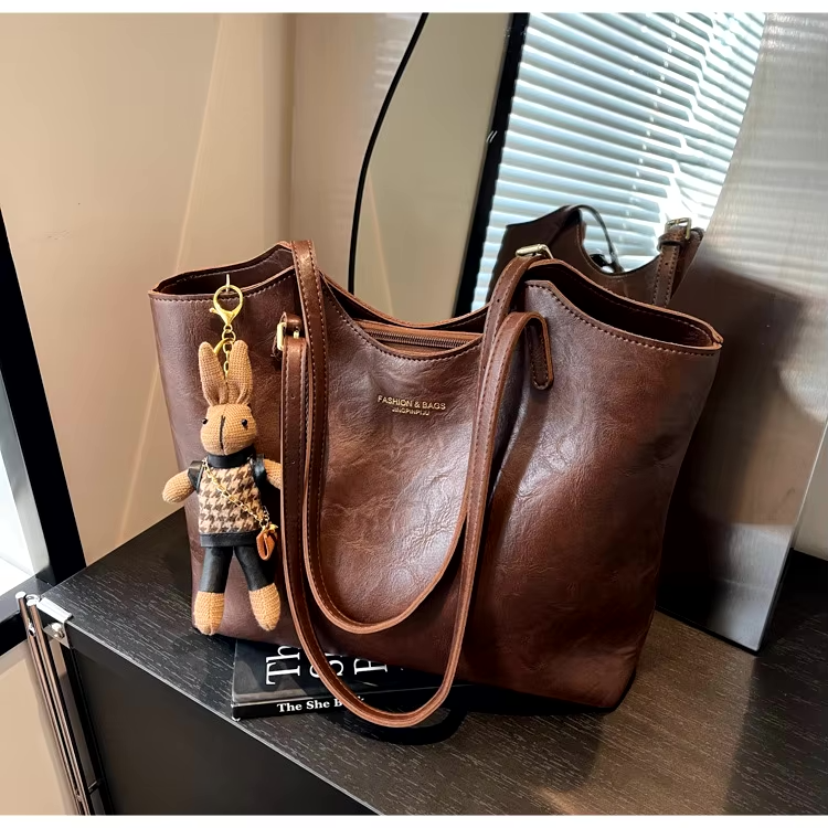 Odilia | Klassieke Vegan Leren Shopper