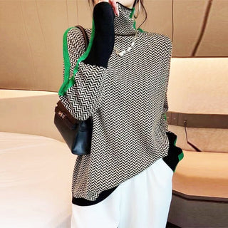 Kaia | High Neck Marled Sweater