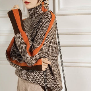 Kaia | High Neck Marled Sweater