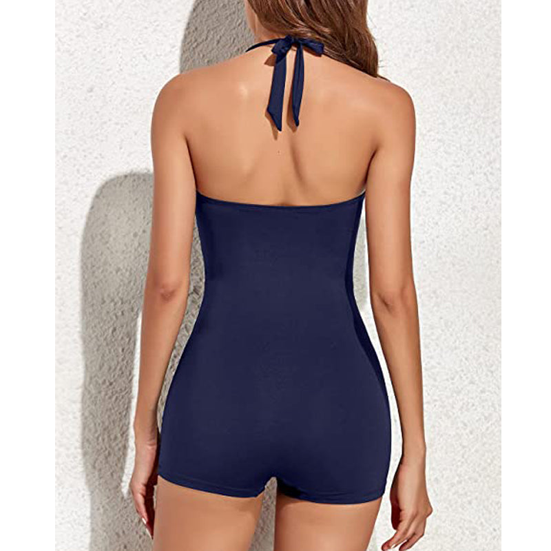 Roosmarijn | Geplooid Badpak met Shorts