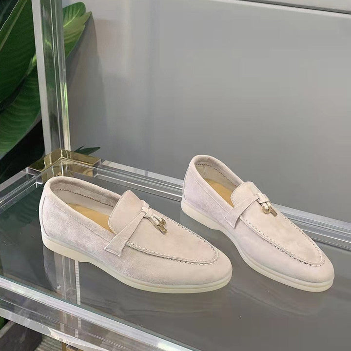Christien | Suède Loafers met Sportieve Zool