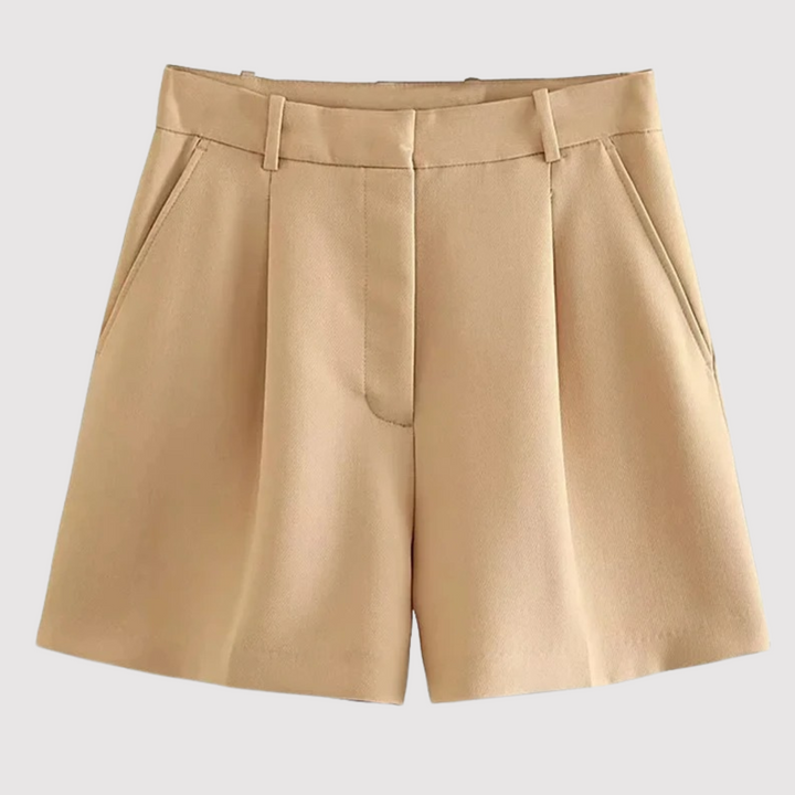 Rosalie | Geplooide Hoge Taille Short