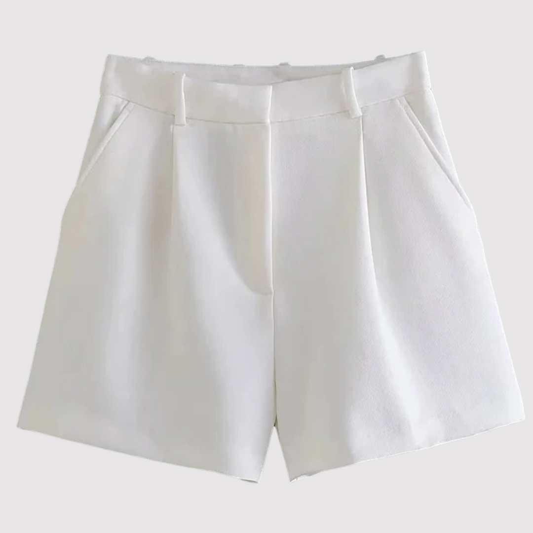 Rosalie | Geplooide Hoge Taille Short