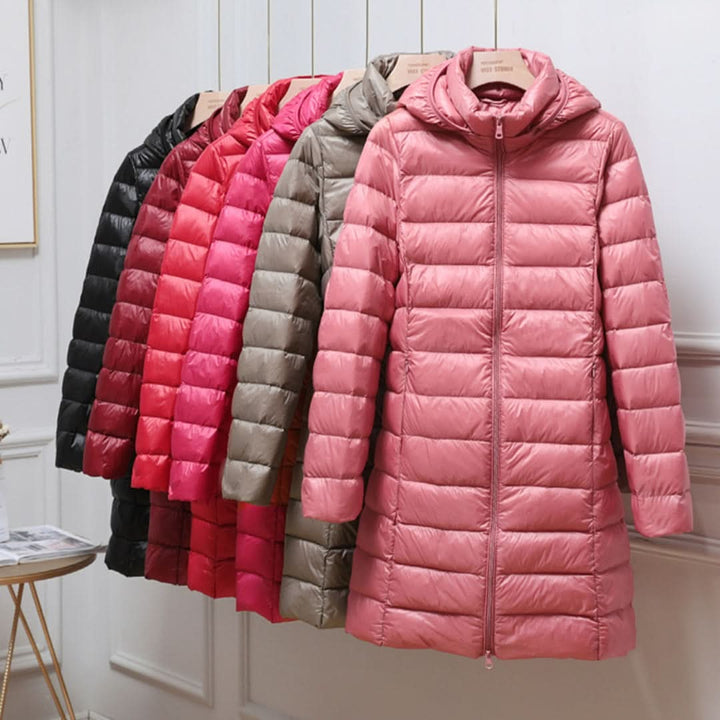 Marloes | Lange Lichtgewicht Puffer Jas