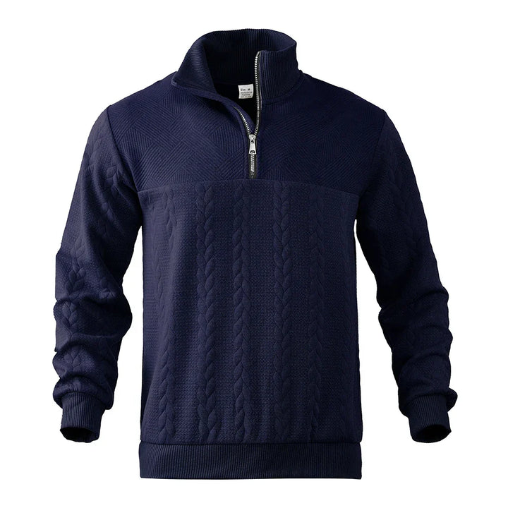 Nout | Structuurgebreide Half-Zip Trui