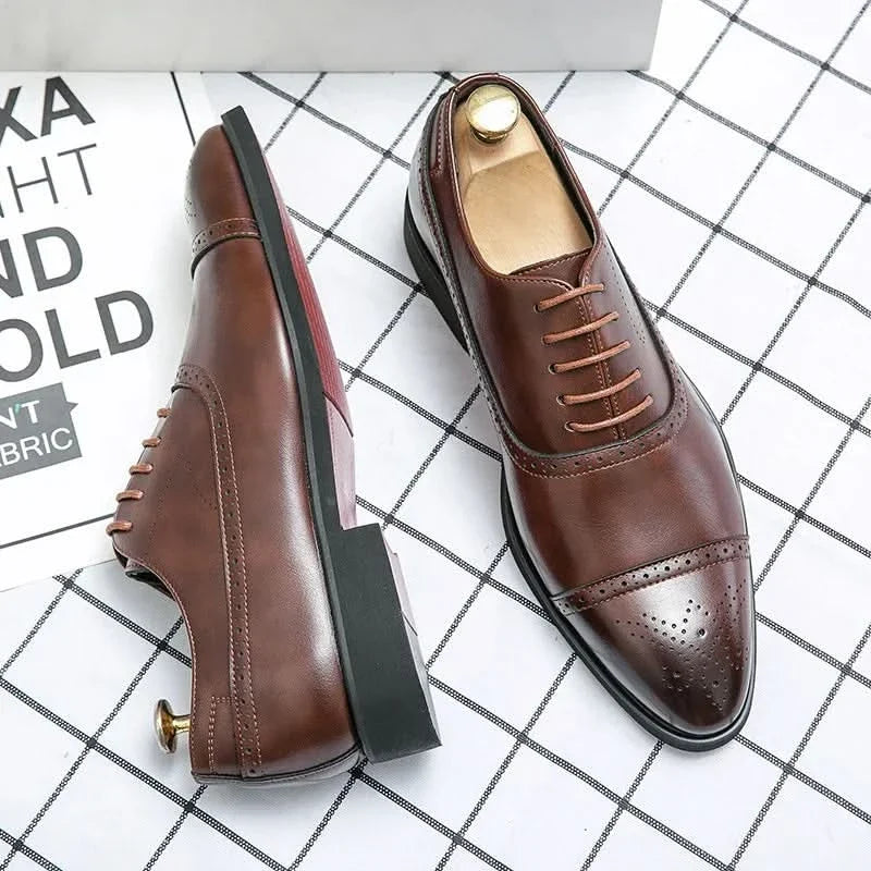 Tineke | Leren Oxford Veterschoenen