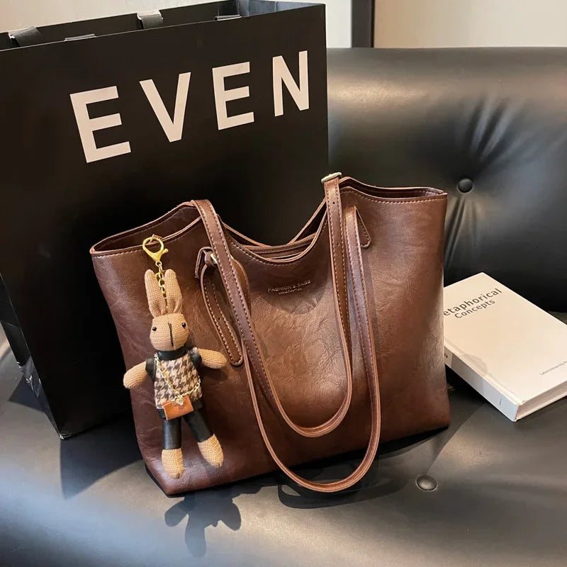 Odilia | Klassieke Vegan Leren Shopper