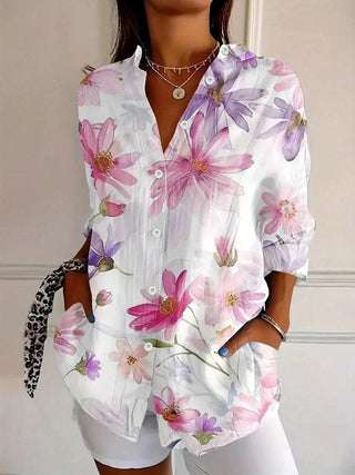 Heidi | Abstract Print Button Front