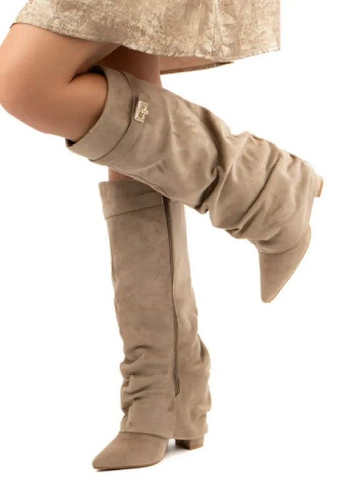 Fardau | Slouchy Laarzen met Spitse Neus