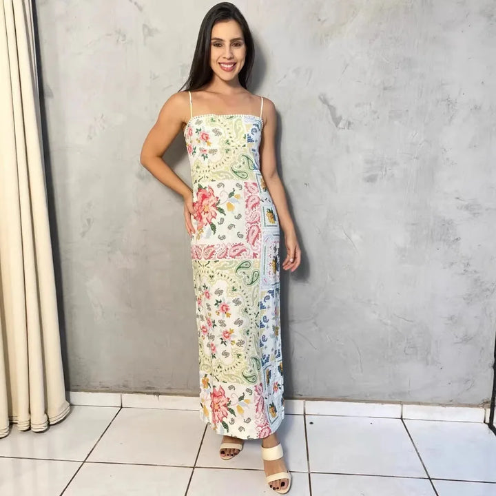Josephine | Romantische Paisley Maxi-jurk