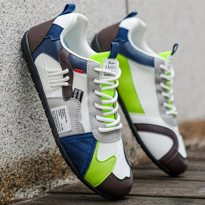 Wiebe | Retro Sneakers met Kleurblokken