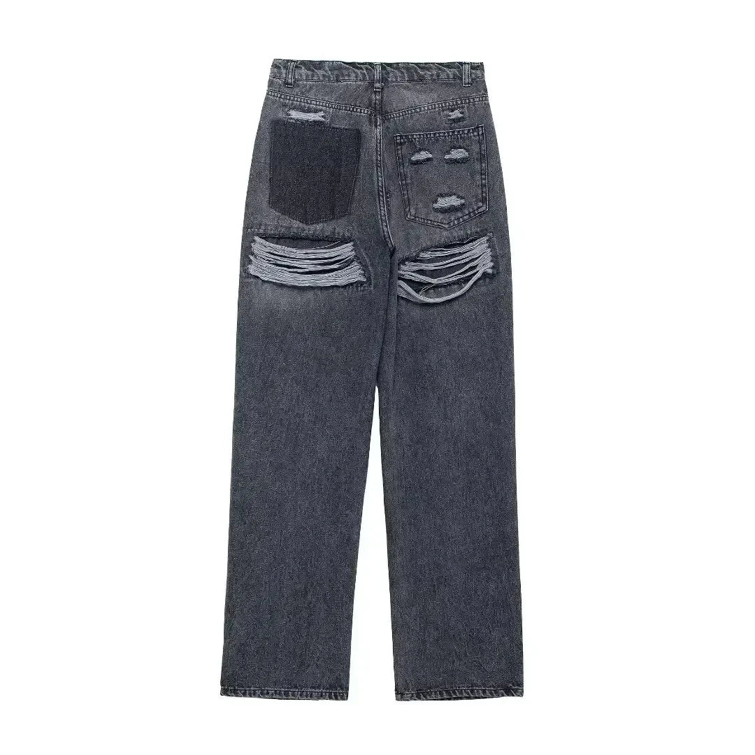 Doortje | Relaxed Fit Ripped Jeans