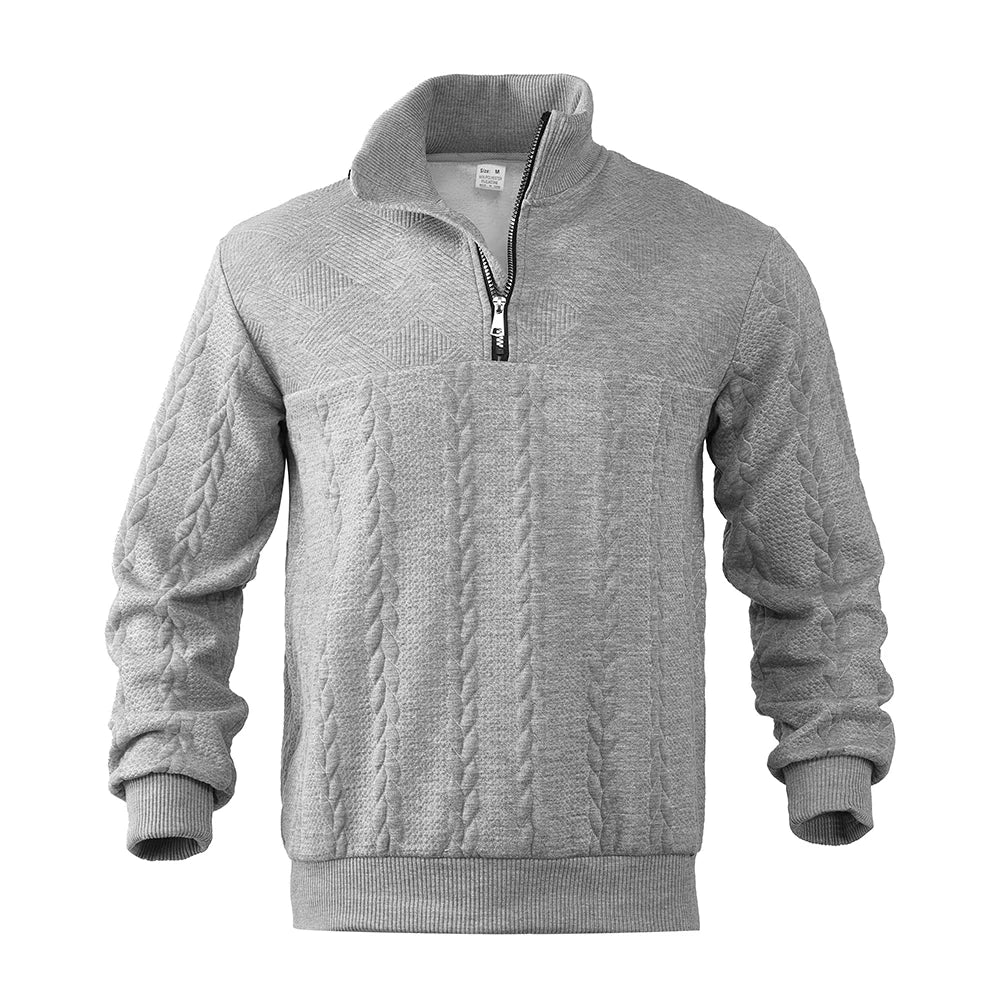 Nout | Structuurgebreide Half-Zip Trui