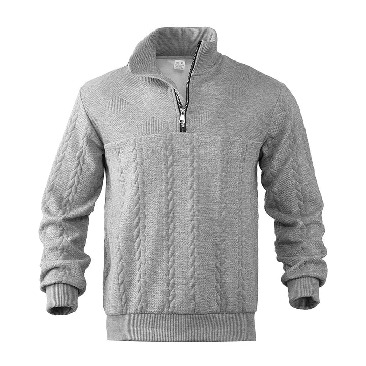 Nout | Structuurgebreide Half-Zip Trui