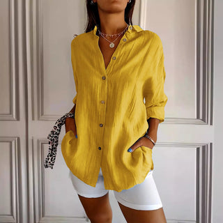 Adrianna | Amoretti Verona Pleated Shirt