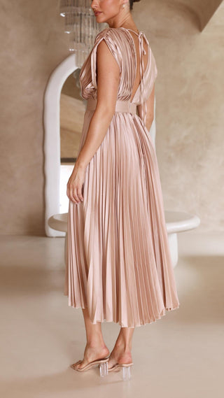 Stella | Pleated Maxi Dress